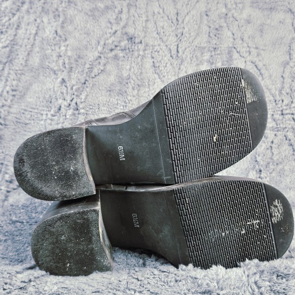 Vintage Y2K Mudd Chunky Heel Boots Womens 6.5M Brown Platform Shoes Grunge - Picture 6 of 9